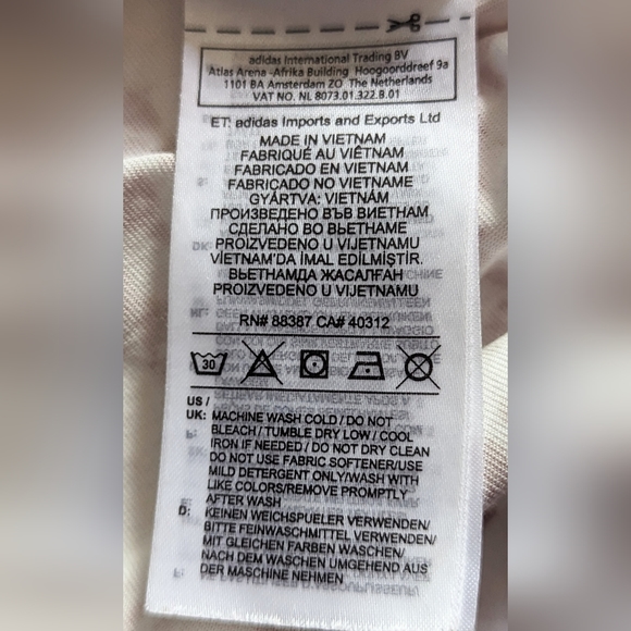 EUC... STELLA MCCARTNEY ADIDAS Snakeskin Print Sport Top SIZE L - Picture 4 of 9